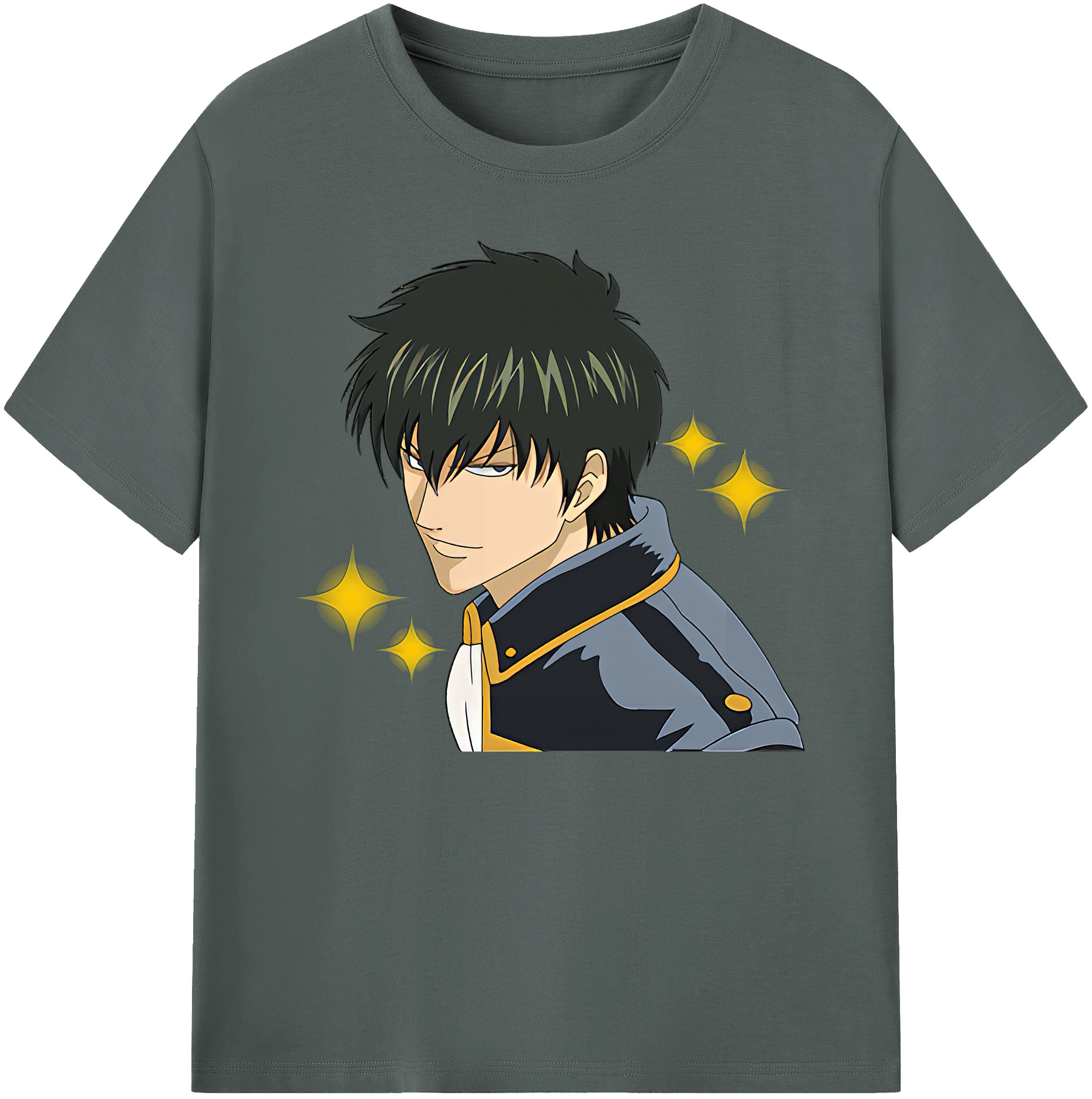 （画像用） ぎんたま 坂田銀時（さかたぎんとき） 神楽 志村新八（しむら しんぱち） GINTAMA Sakata Gintoki Kagura Shimura Shinpachi 綿100％ メンズ半袖Tシャツ｜肌触りやわらか＆通気性